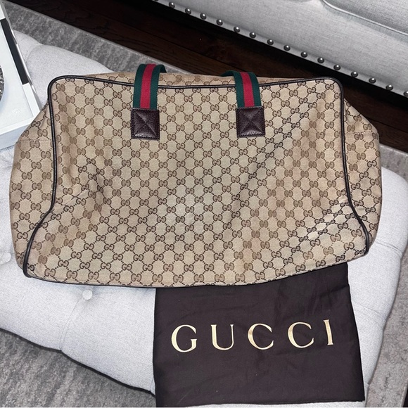 GUCCI GG Web Supreme Monogram Large Duffle - Picture 4 of 10